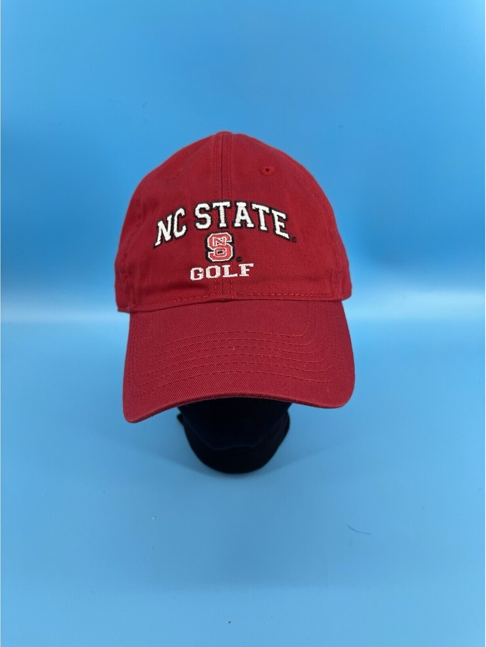 Legacy NC State Golf Red Adjustable Hat Cap Embroidered NCAA Adult